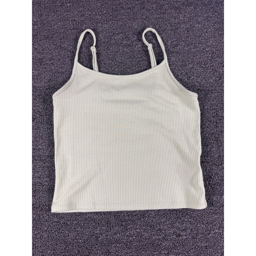 American Eagle Adjustable Ribbed Mint Green‎ Cropped Tank Top, Size XS